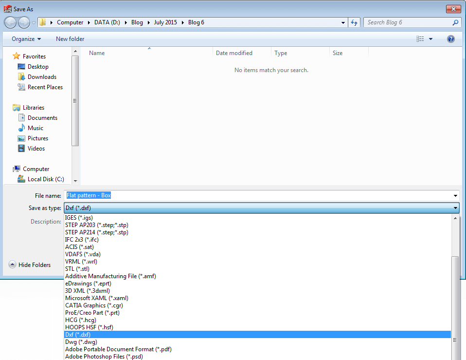 Exporting multi body sheet-metal part to DXF/DWG files