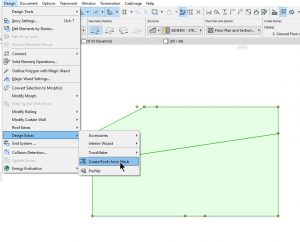 mesh to roof archicad 18